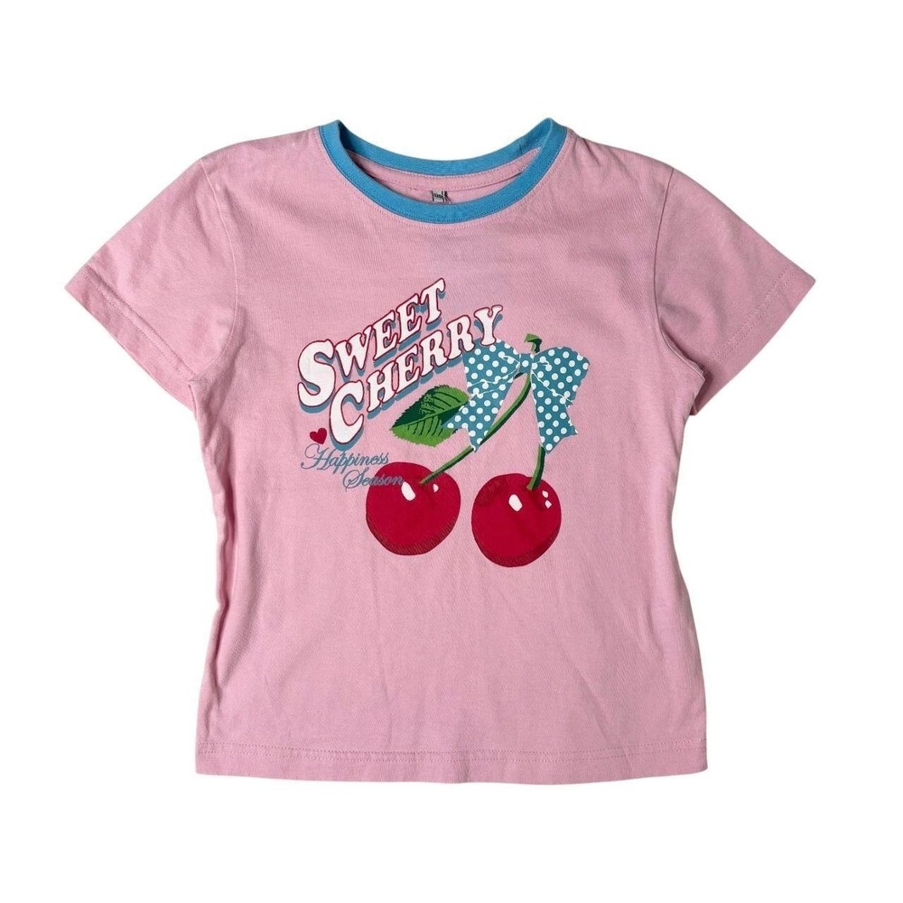 j-fashion sweet cherry graphic baby tee